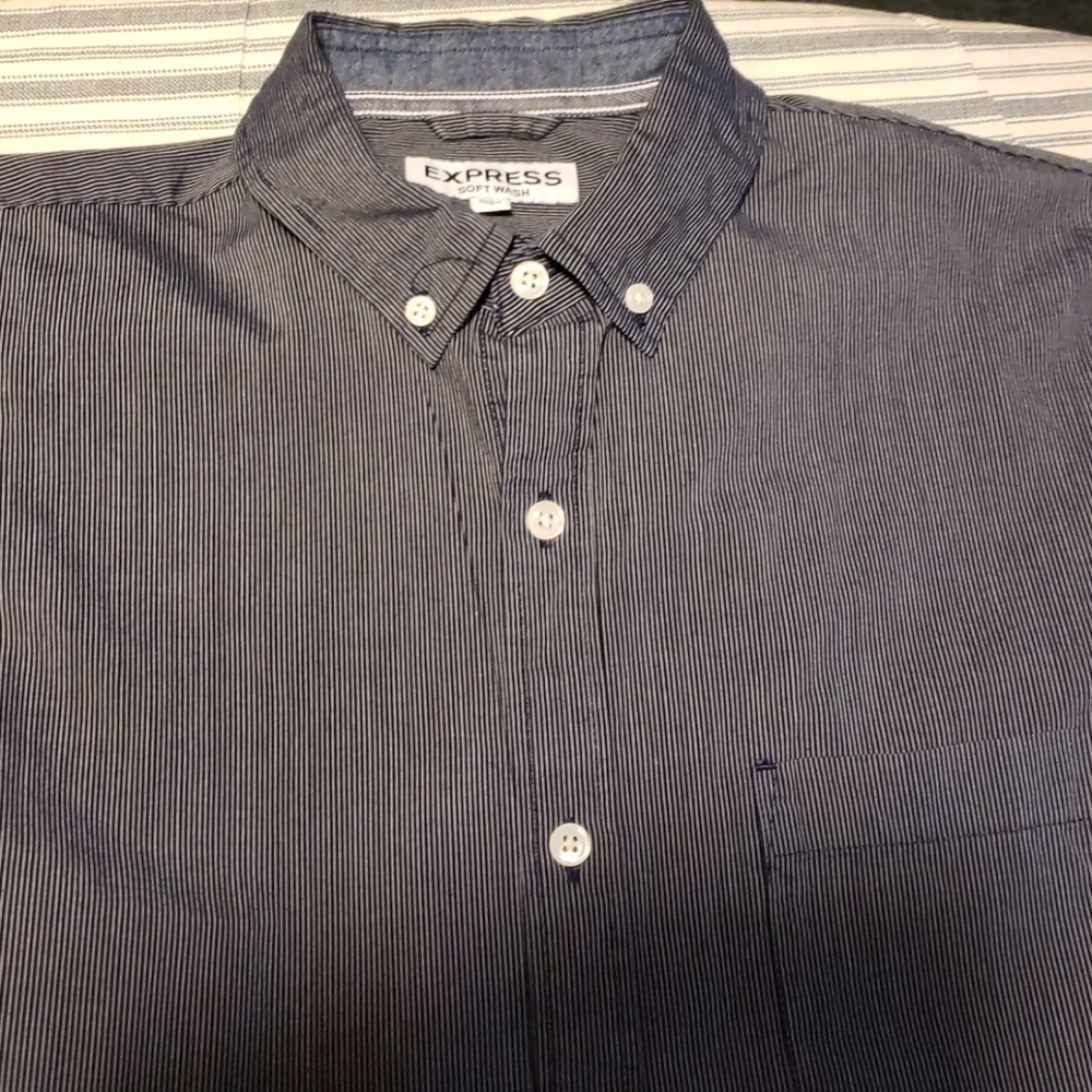 Express Mens soft wash button up,